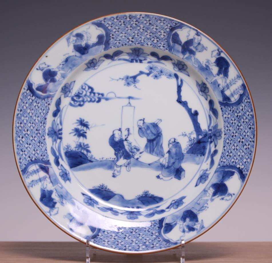 Chinese blue and white plate