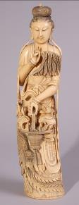 Chinese ivory statue, 19th C.
