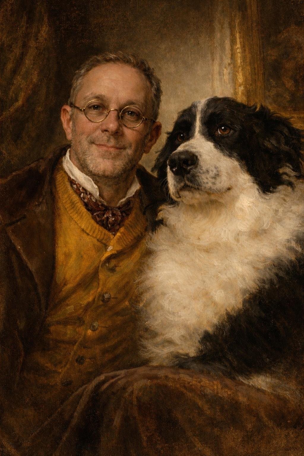 Egbert Ott with his dog