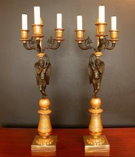 French candelabra, Empire