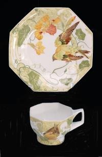 Rozenburg eggshell cup and saucer 1906